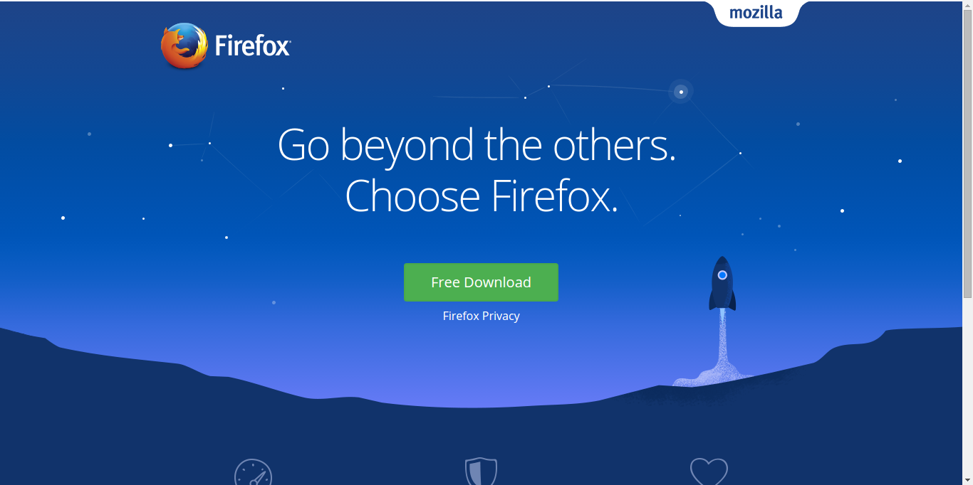 mozilla landing page