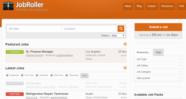 job board themes JobRoller
