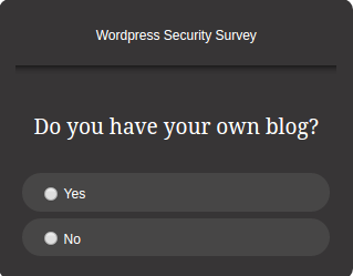 Do you have your own blog