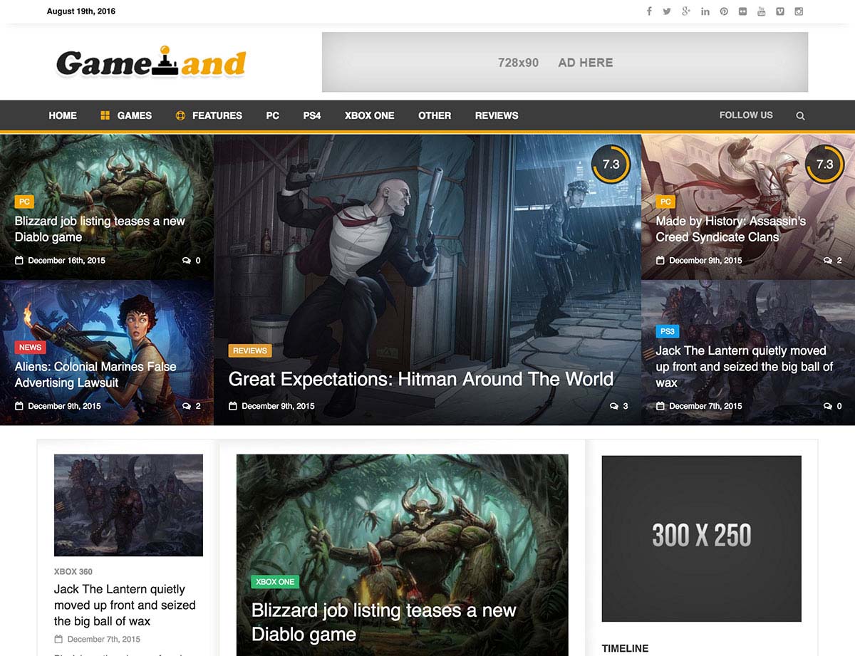 Best WordPress Gaming Themes 2017 | NewsGamer