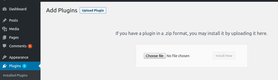 upload plugin