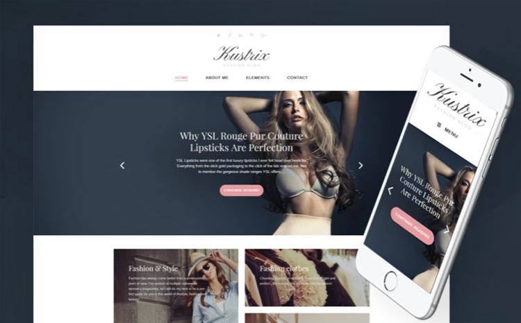 Kustrix Lite - Free WordPress Theme