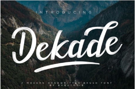 dekade-free-swash-font