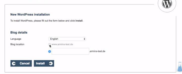 Wordpress Installation