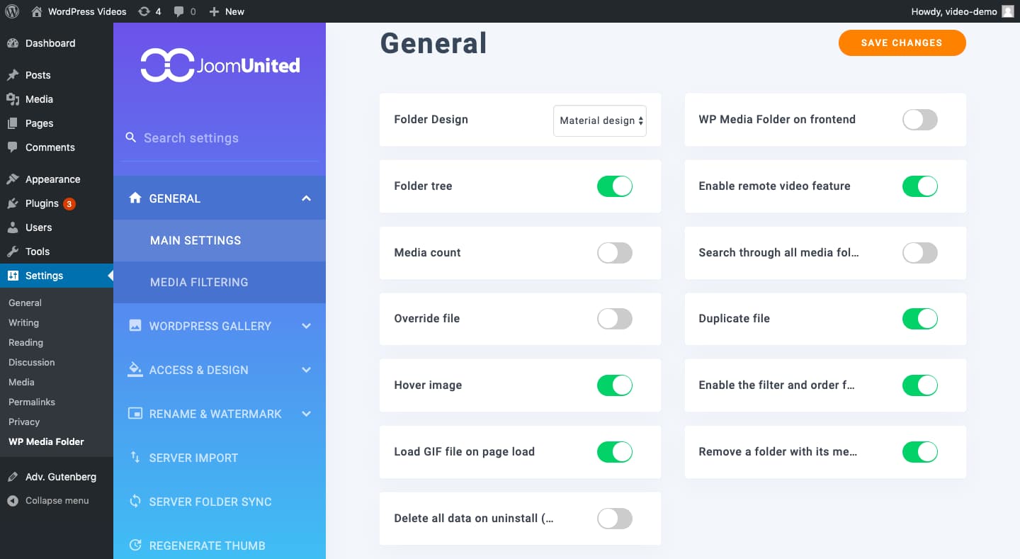 Joom United dashboard