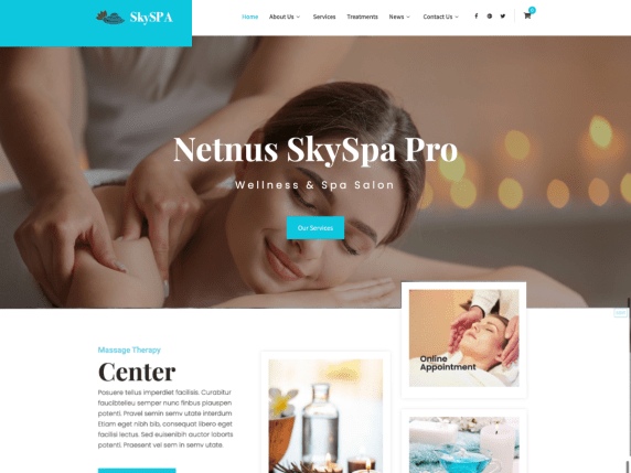 Skyspa Lite- WordPress theme