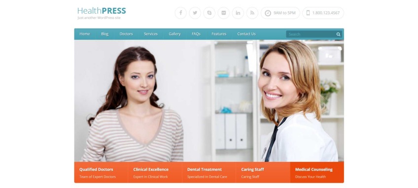 HealthPress - Medical WordPress Theme