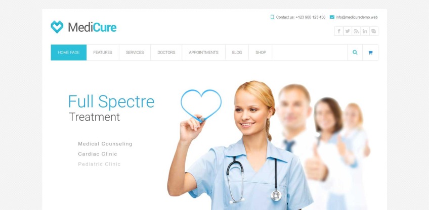 Medicure - WordPress Medical Theme