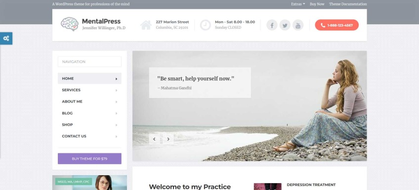 MentalPress - WP Theme for your Medical or Psychology Website