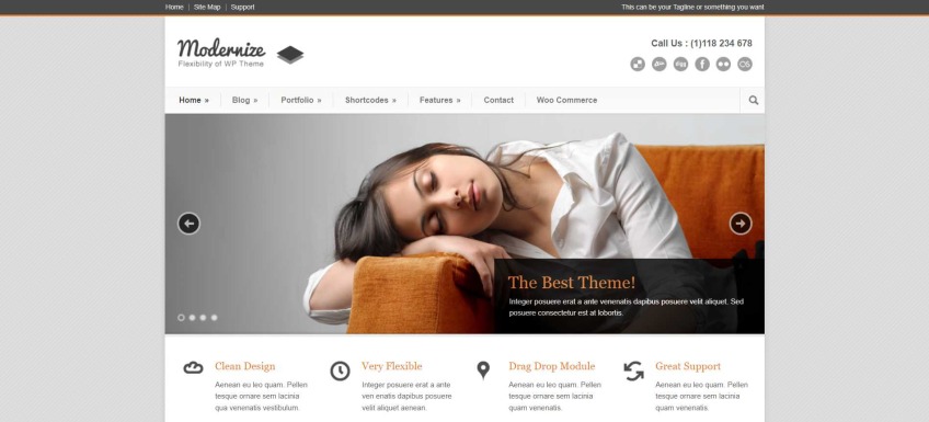 Modernize WordPress Theme