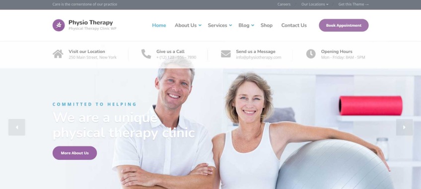 Physio - Physical Therapy & Medical Clinic WP Theme