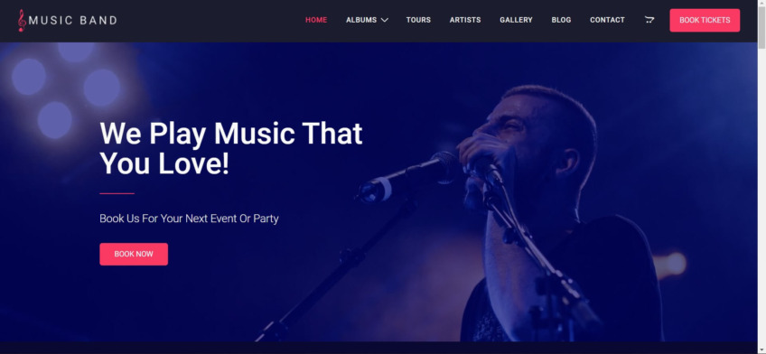 Music band-music producer wordpress theme