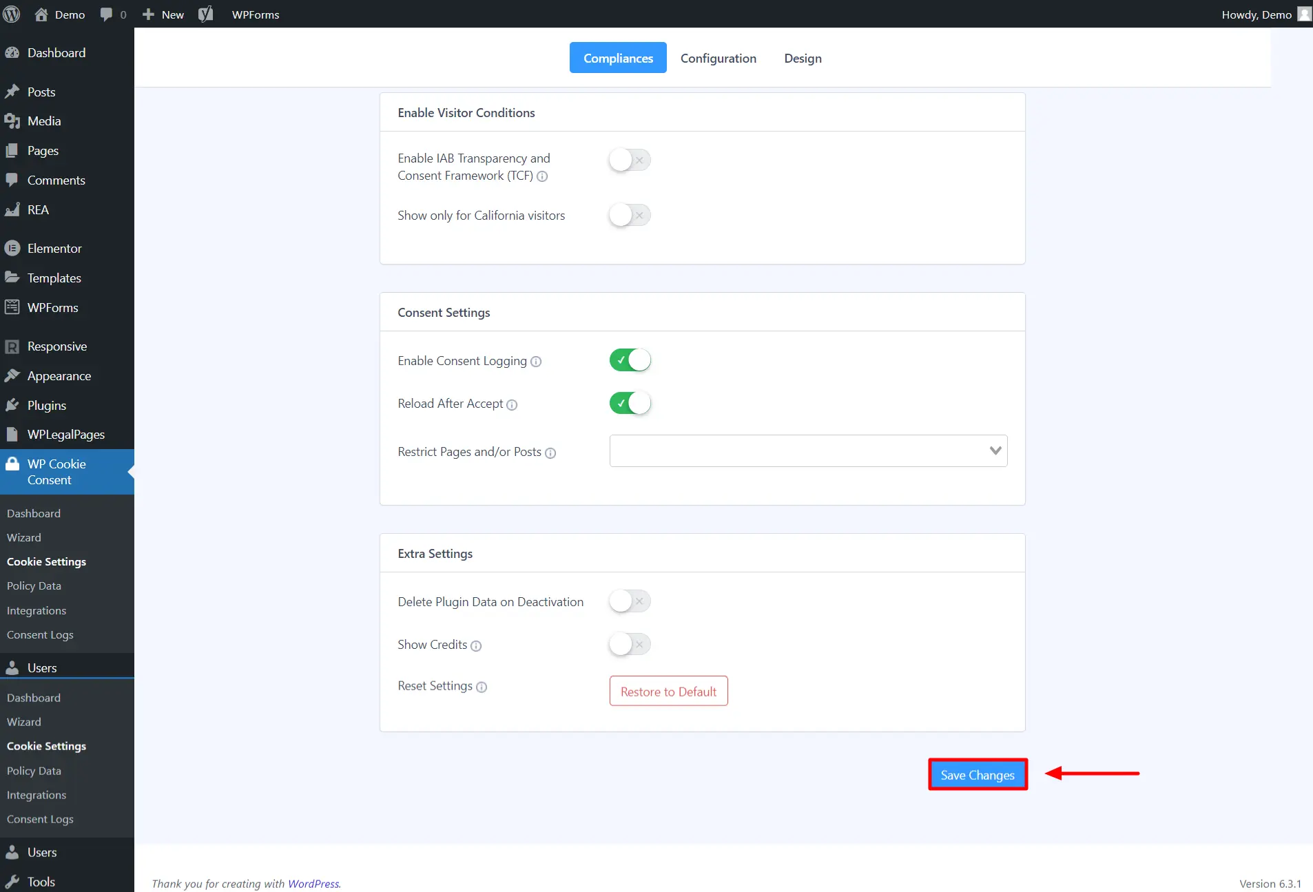 Customizing  your cookie settings 