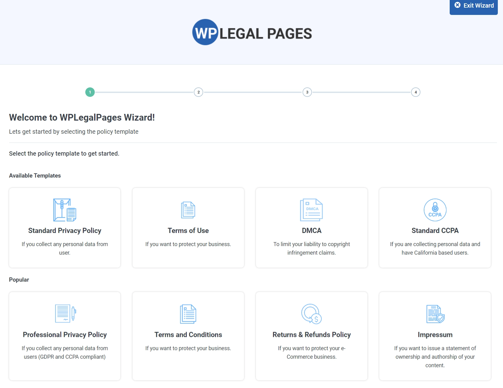 WP Legal Page Wizard