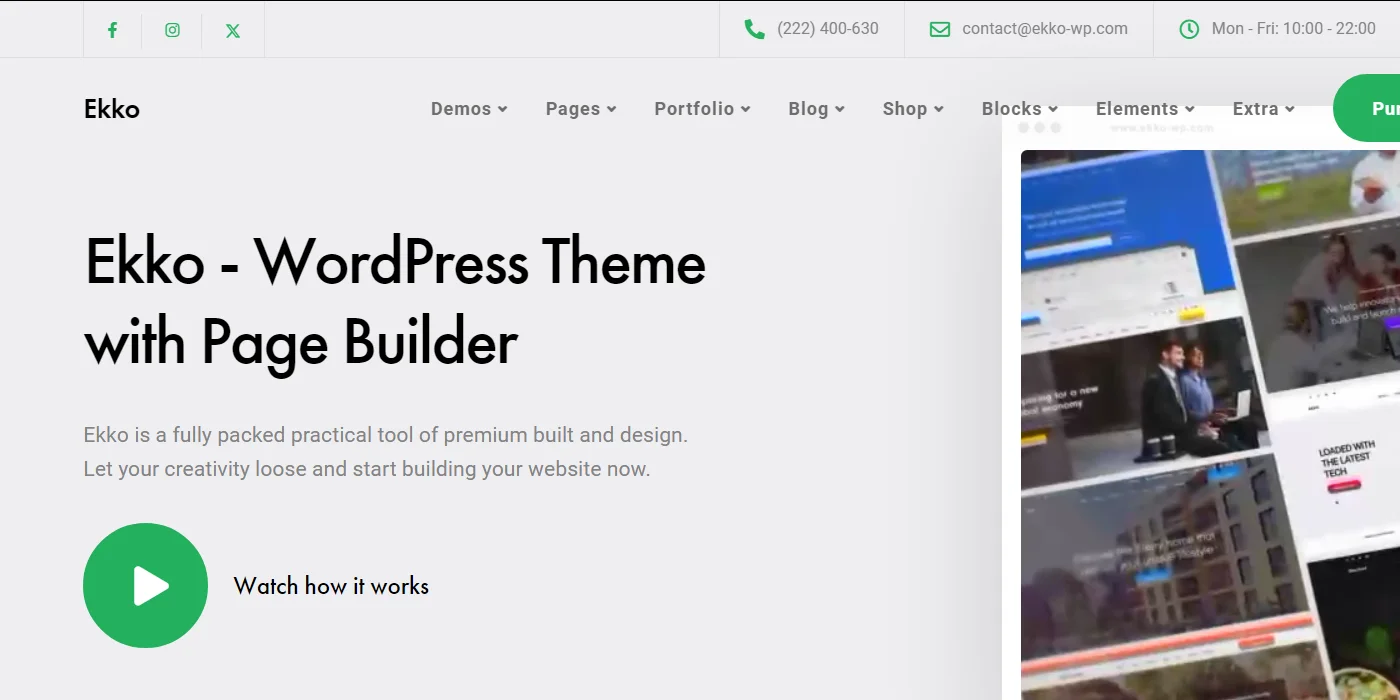 Ekko WordPress theme