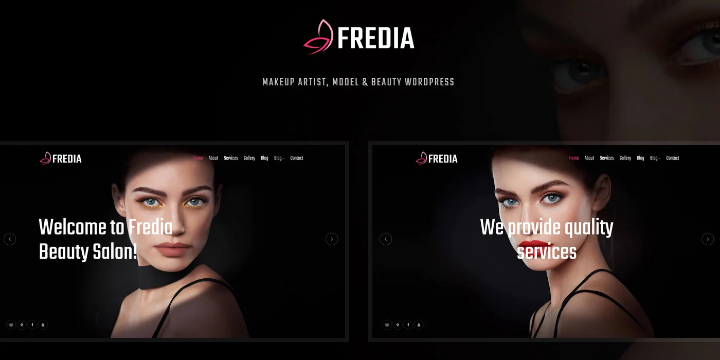 Fredia WordPress Salon theme