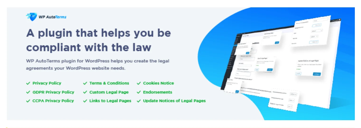 WP AutoTerms Plugin- Iubenda alternative