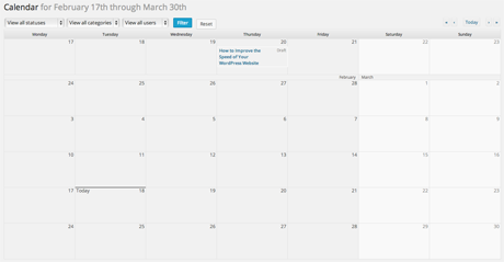 Edit Flow Calendar