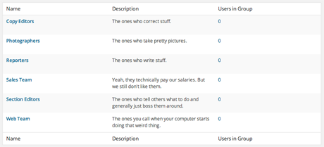 Edit Flow User Groups