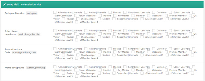 UserPro User Roles