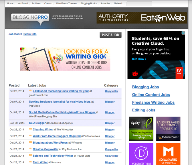 BloggingPro Job Board