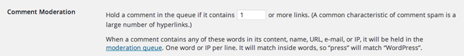 WordPress Discussion Settings