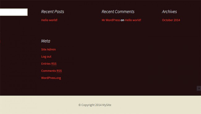 modifying WordPress Theme Header and Footer page6