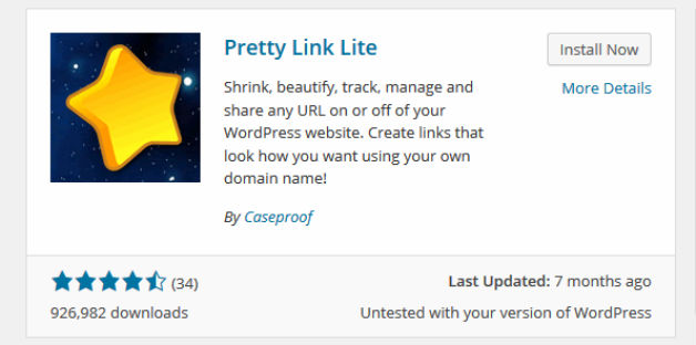 Install Pretty Link