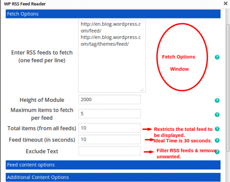 fetch Options RSS