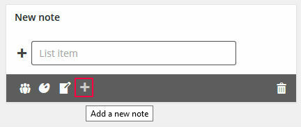 Add New Note