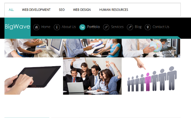 One Page Business WordPress Theme - web design tools