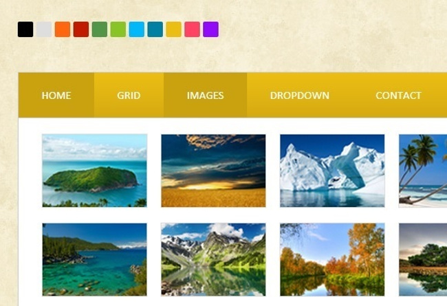 Responsive Mega Menu in CSS3 - web design tools