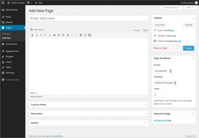 Difference between Posts and Pages in WordPress - Pages in WordPress