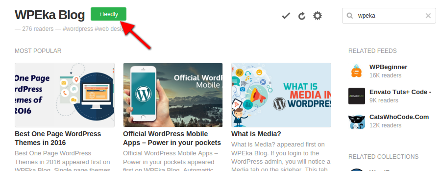 wpeka feedly