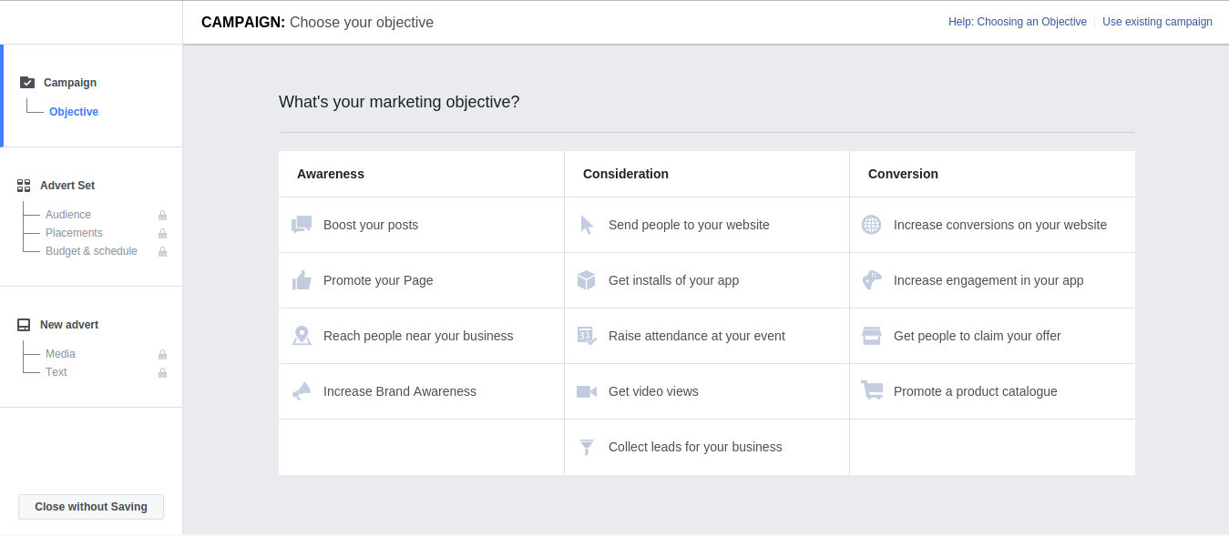 create facebook ads
