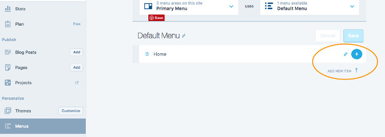 editing menu