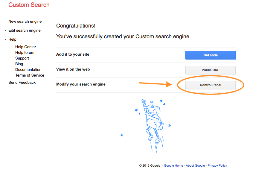 google-custom-search-control-panel
