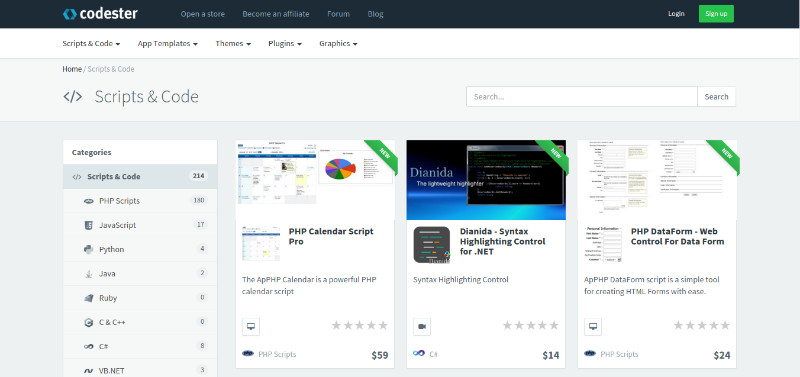 codester scripts and codes section
