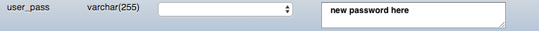 edit password