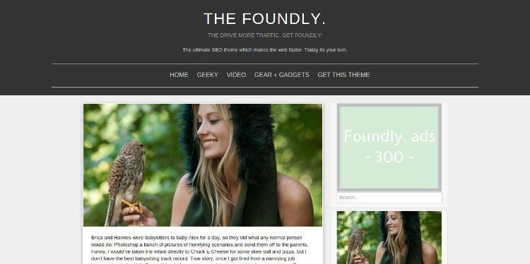 the foundly theme