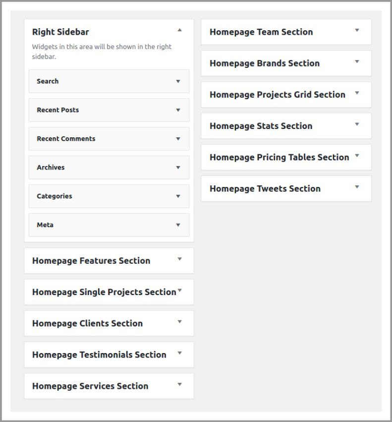 widgets