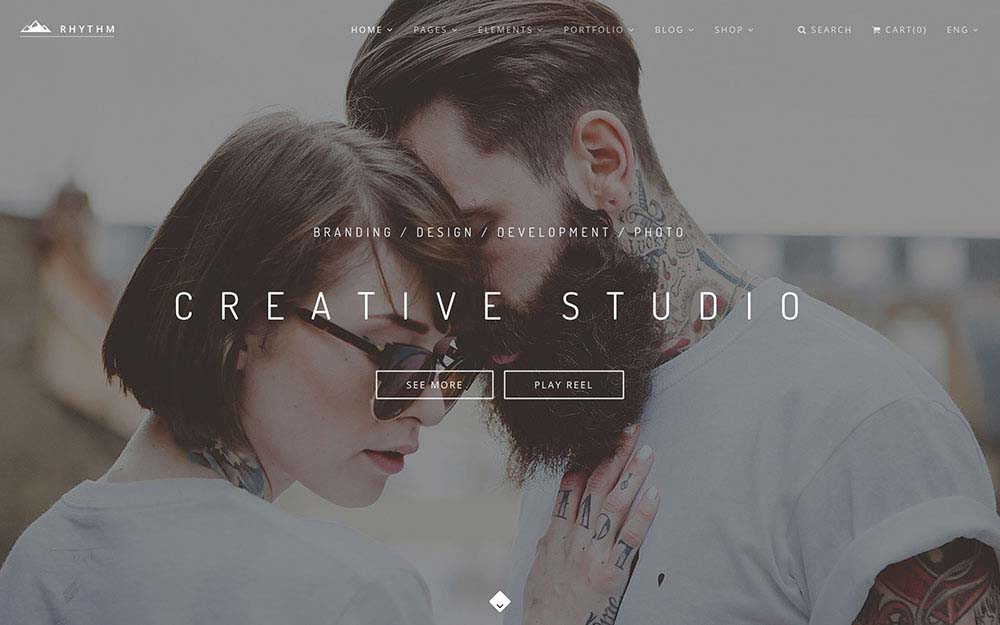 Parallax Scrolling WordPress Themes | Rhythm