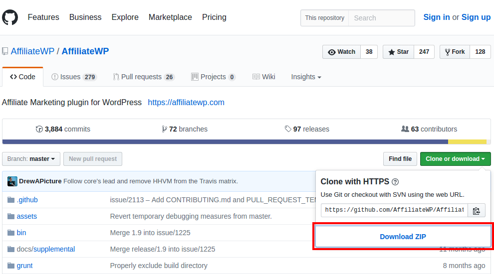 download plugin from GitHub