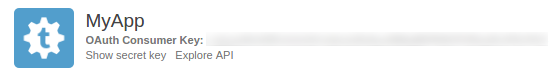 OAuth Consumer Key