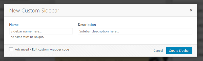 customize WordPress sidebar 