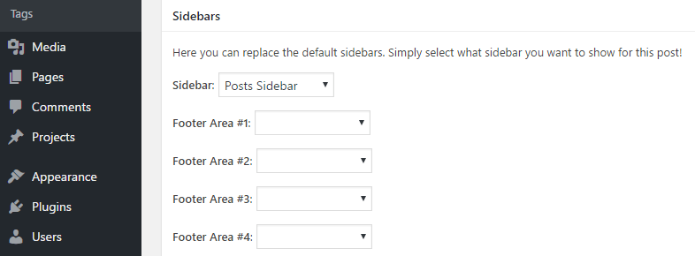 customize WordPress sidebar 