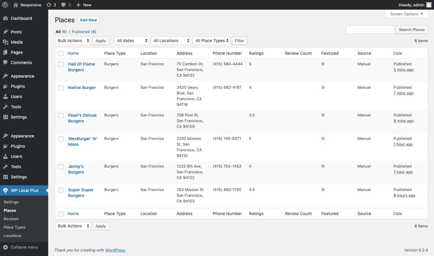 wordpress business directory
