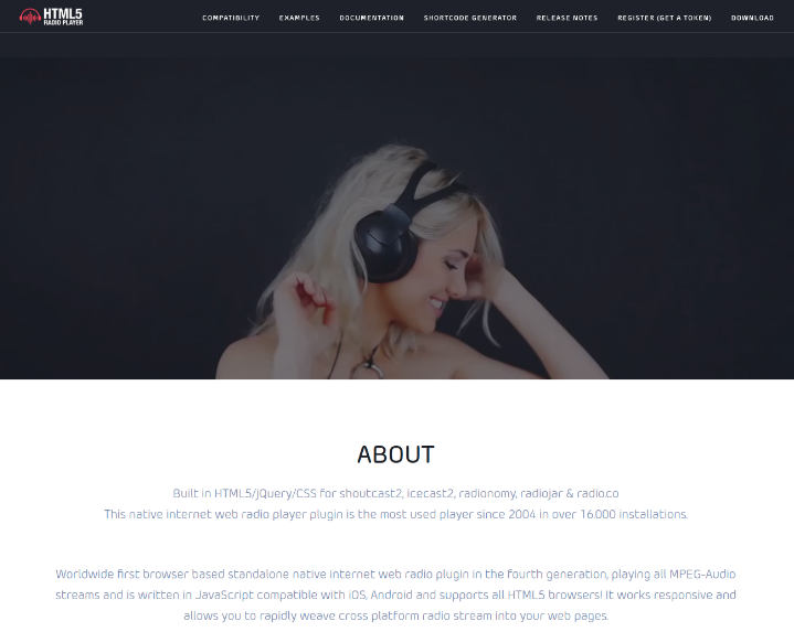 Native web radio player