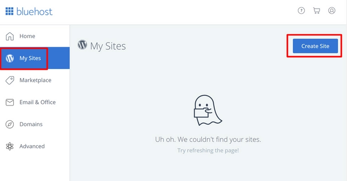 BlueHost Dashboard