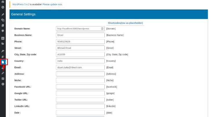 General Settings